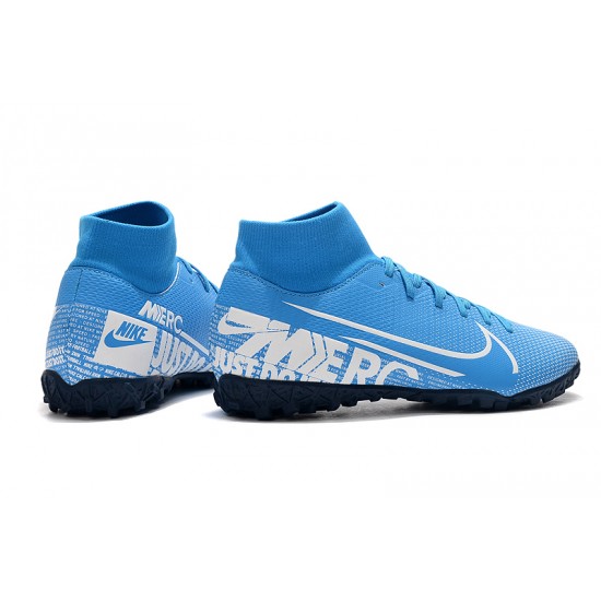 Nike Mercurial Superfly VII Academy TF Blue White 39-45