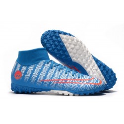 Nike Mercurial Superfly VII Academy TF Blue White Red 39-45