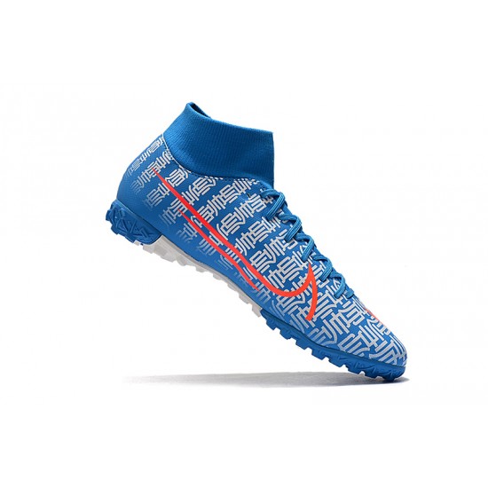 Nike Mercurial Superfly VII Academy TF Blue White Red 39-45