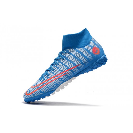 Nike Mercurial Superfly VII Academy TF Blue White Red 39-45