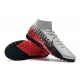 Nike Mercurial Superfly VII Academy TF Silver Black Red 39-45