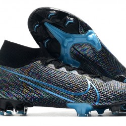 Nike Mercurial Superfly 7 Elite FG Black Blue 39-45