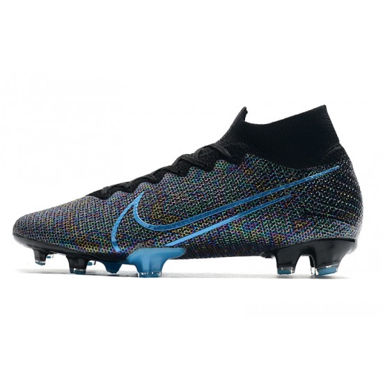 Nike Mercurial Superfly 7 Elite FG Black Blue 39-45