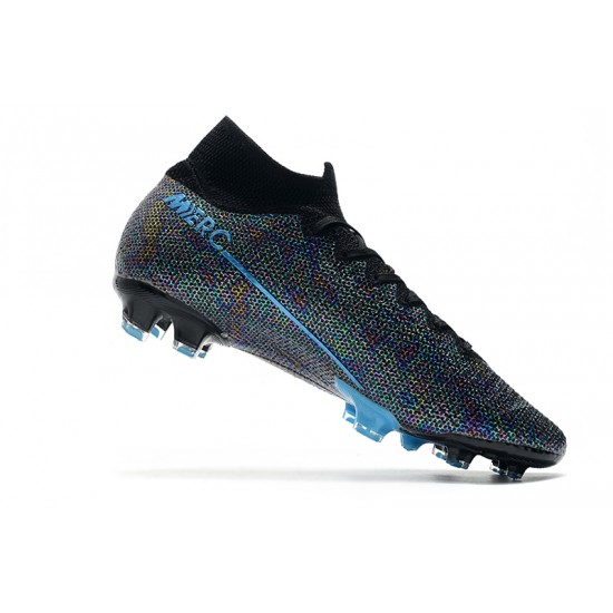 Nike Mercurial Superfly 7 Elite FG Black Blue 39-45