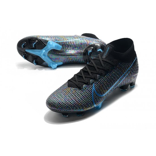 Nike Mercurial Superfly 7 Elite FG Black Blue 39-45