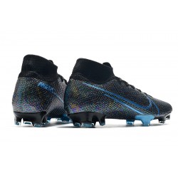 Nike Mercurial Superfly 7 Elite FG Black Blue 39-45