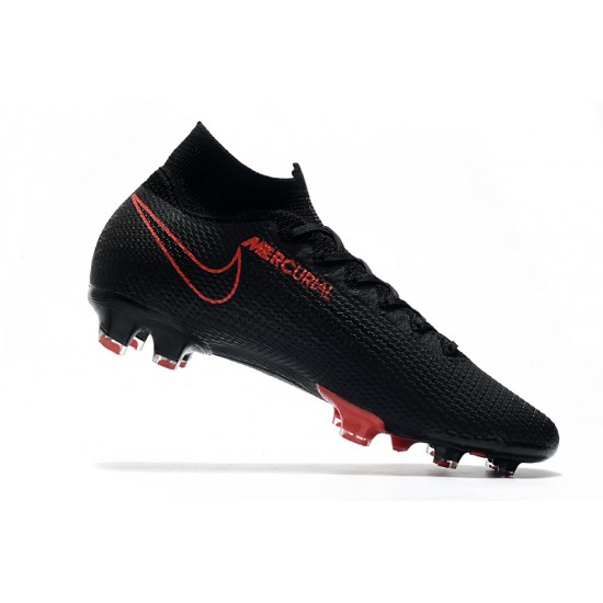 Nike Mercurial Superfly 7 Elite FG Black Red 39-45