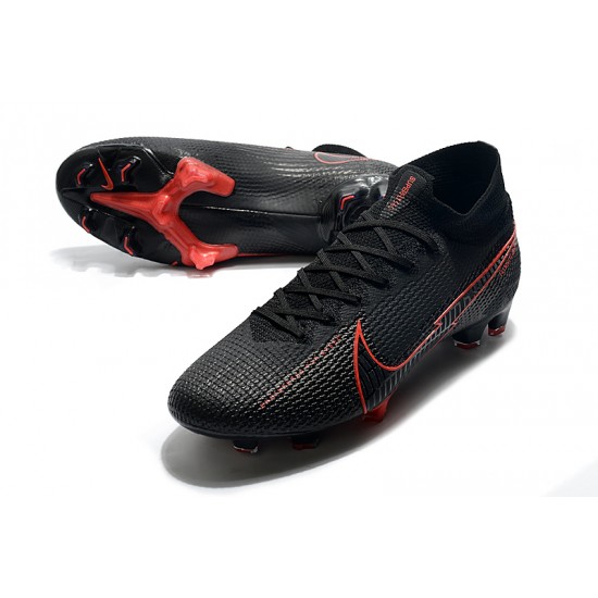 Nike Mercurial Superfly 7 Elite FG Black Red 39-45