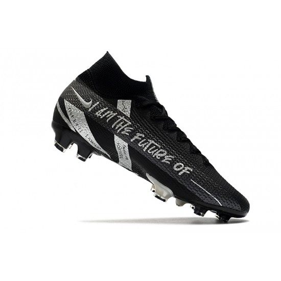 Nike Mercurial Superfly 7 Elite FG Black Silver 39-45