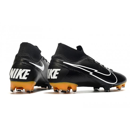 Nike Mercurial Superfly 7 Elite FG Black White 39-45