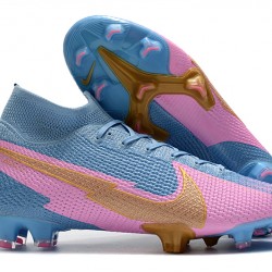 Nike Mercurial Superfly 7 Elite FG Blue Pink 39-45