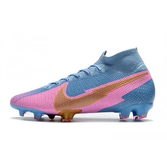 Nike Mercurial Superfly 7 Elite FG Blue Pink 39-45