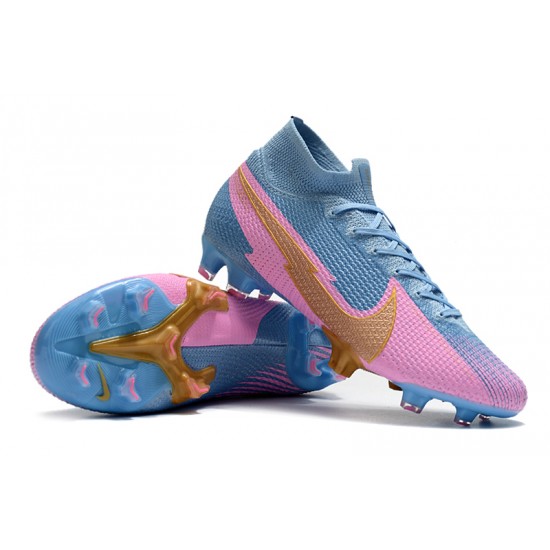 Nike Mercurial Superfly 7 Elite FG Blue Pink 39-45