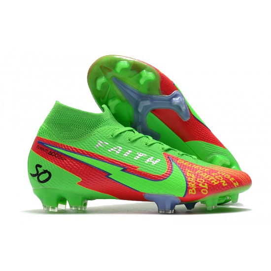 Nike Mercurial Superfly 7 Elite FG Green Red 39-45