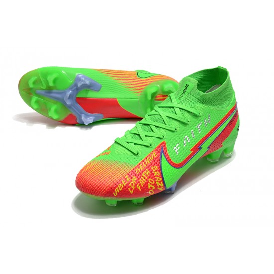 Nike Mercurial Superfly 7 Elite FG Green Red 39-45