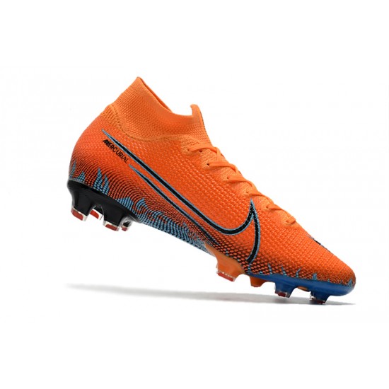 Nike Mercurial Superfly 7 Elite FG Orange Blue 39-45