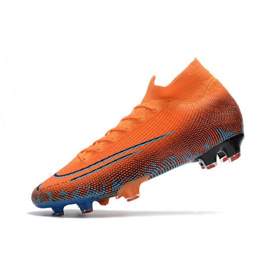 Nike Mercurial Superfly 7 Elite FG Orange Blue 39-45