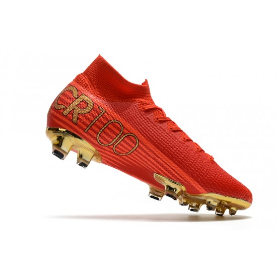 Nike Mercurial Superfly 7 Elite FG Red Gold 39-45