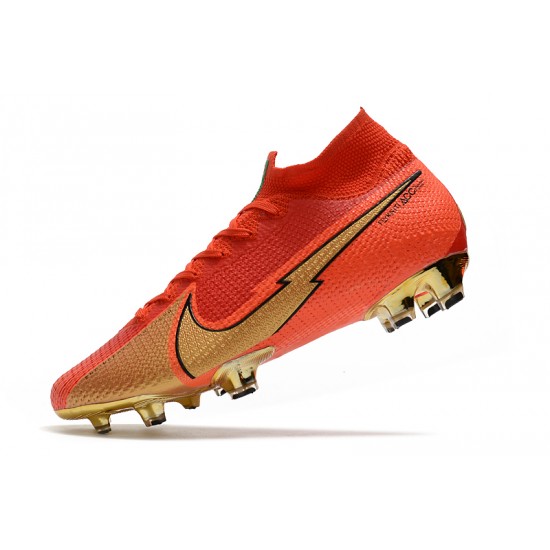 Nike Mercurial Superfly 7 Elite FG Red Gold 39-45