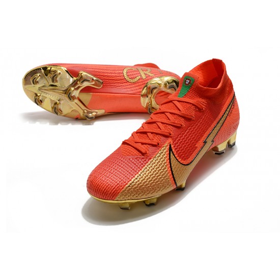 Nike Mercurial Superfly 7 Elite FG Red Gold 39-45