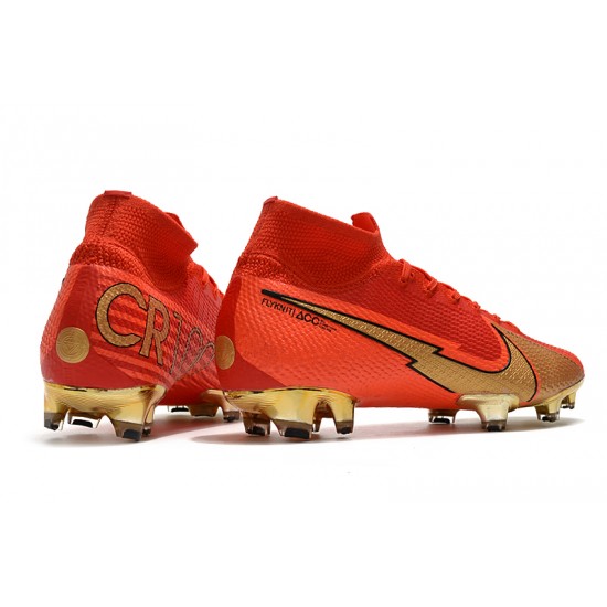 Nike Mercurial Superfly 7 Elite FG Red Gold 39-45