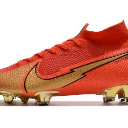 Nike Mercurial Superfly 7 Elite FG Red Gold 39-45