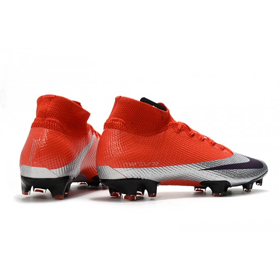 Nike Mercurial Superfly 7 Elite FG Red Silver Purple 39-45