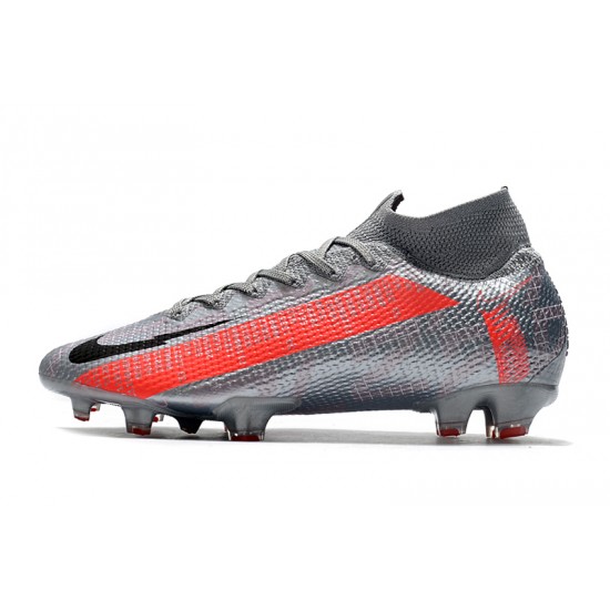 Nike Mercurial Superfly 7 Elite FG Silver Red 39-45