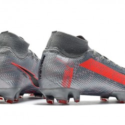 Nike Mercurial Superfly 7 Elite FG Silver Red 39-45