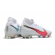 Nike Mercurial Superfly 7 Elite FG White Pink Blue 39-45