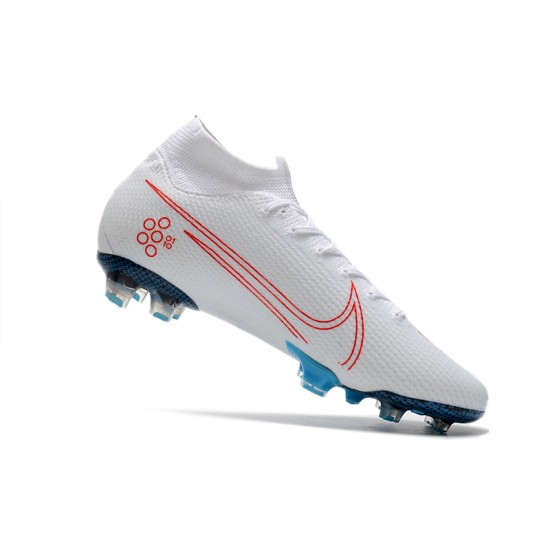 Nike Mercurial Superfly 7 Elite FG White Red 39-45