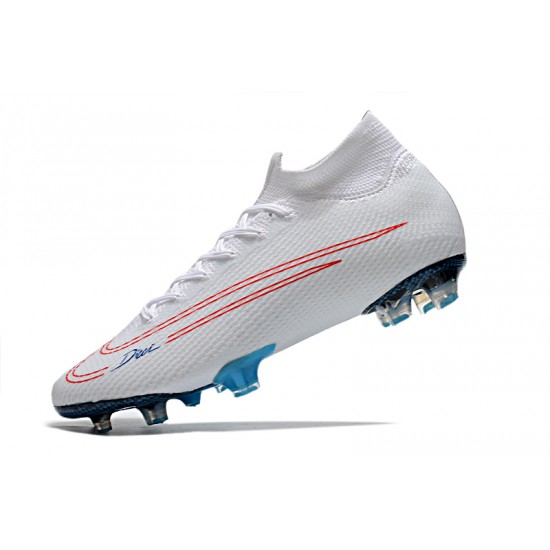 Nike Mercurial Superfly 7 Elite FG White Red 39-45