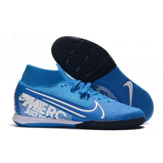 Nike Mercurial Superfly 7 Elite MDS IC Blue White 39-45