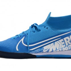 Nike Mercurial Superfly 7 Elite MDS IC Blue White 39-45