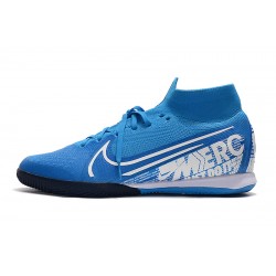 Nike Mercurial Superfly 7 Elite MDS IC Blue White 39-45