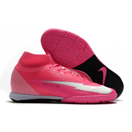 Nike Mercurial Superfly 7 Elite MDS IC Pink Silver 39-45