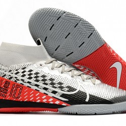 Nike Mercurial Superfly 7 Elite MDS IC Silver Black Red 39-45