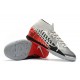 Nike Mercurial Superfly 7 Elite MDS IC Silver Black Red 39-45