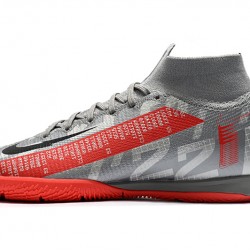 Nike Mercurial Superfly 7 Elite MDS IC Silver Red 39-45