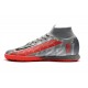 Nike Mercurial Superfly 7 Elite MDS IC Silver Red 39-45