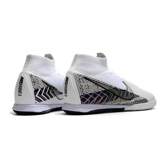 Nike Mercurial Superfly 7 Elite MDS IC White Black 39-45