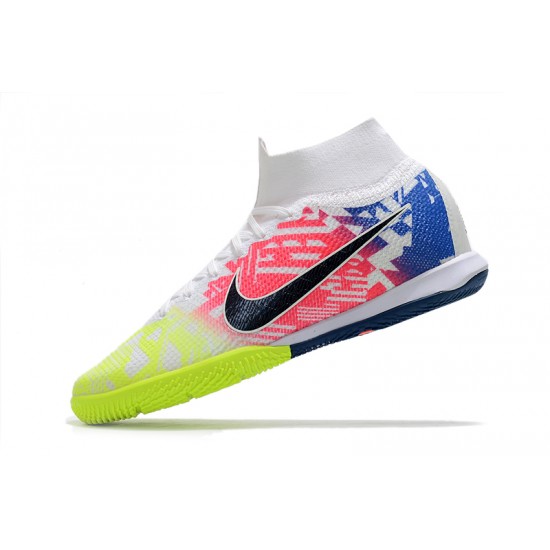 Nike Mercurial Superfly 7 Elite MDS IC White Black Rainbow 39-45