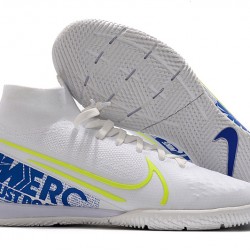 Nike Mercurial Superfly 7 Elite MDS IC White Blue Green 39-45