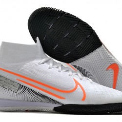 Nike Mercurial Superfly 7 Elite MDS IC White Orange Black 39-45