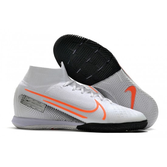 Nike Mercurial Superfly 7 Elite MDS IC White Orange Black 39-45