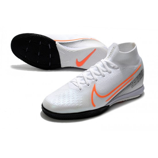 Nike Mercurial Superfly 7 Elite MDS IC White Orange Black 39-45