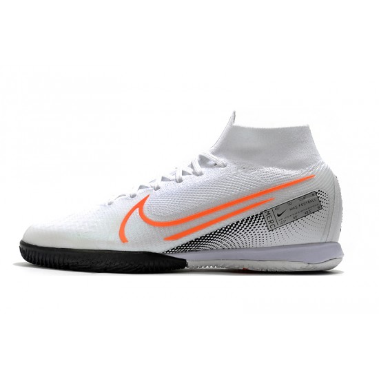 Nike Mercurial Superfly 7 Elite MDS IC White Orange Black 39-45