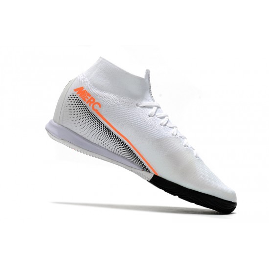 Nike Mercurial Superfly 7 Elite MDS IC White Orange Black 39-45