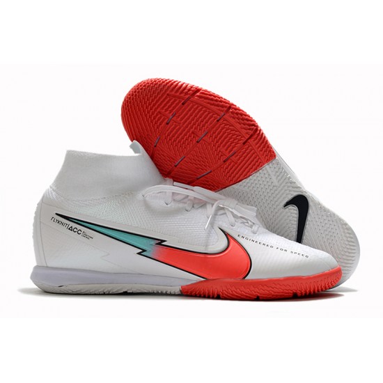Nike Mercurial Superfly 7 Elite MDS IC White Red Blue 39-45
