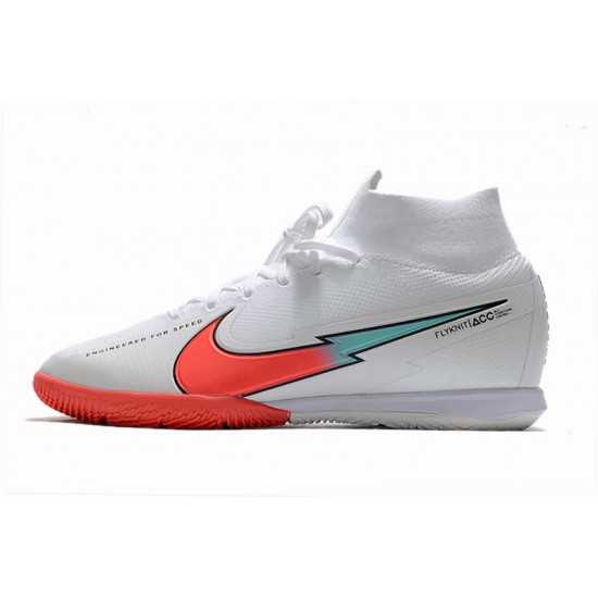 Nike Mercurial Superfly 7 Elite MDS IC White Red Blue 39-45